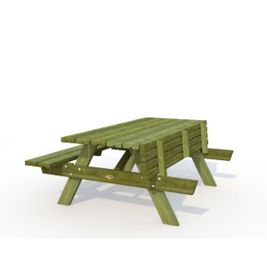 Trädgårdsbord med bänkar image